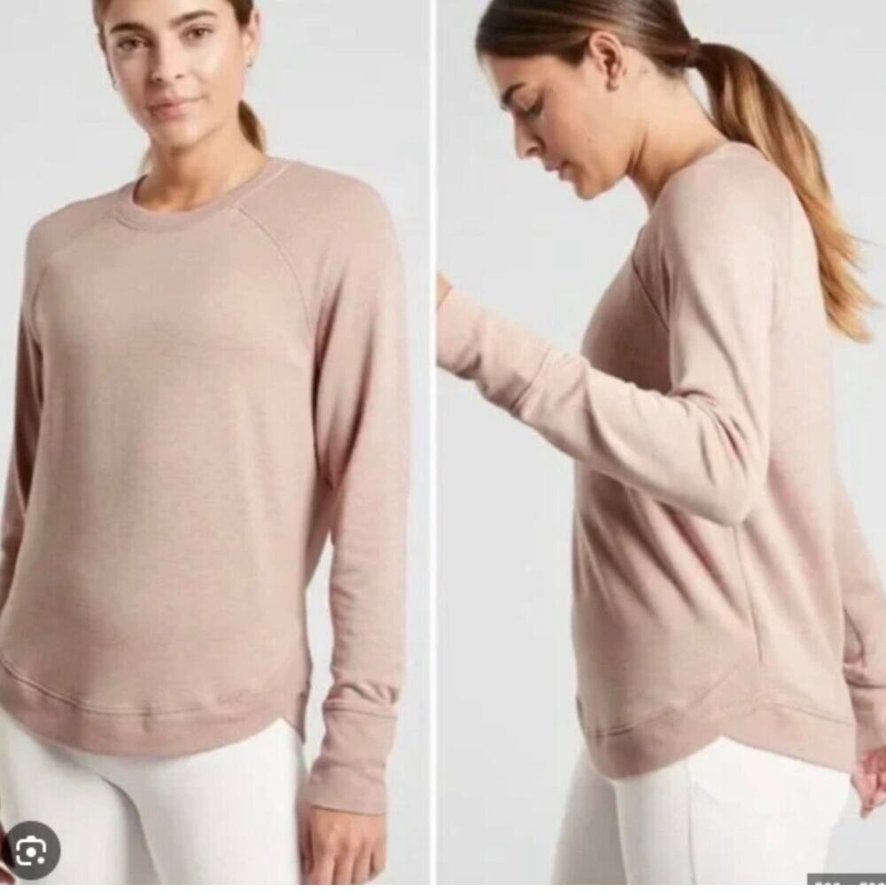 Cozy Athleta Mindset Sweatshirt XL - Pink - Relaxed Fit